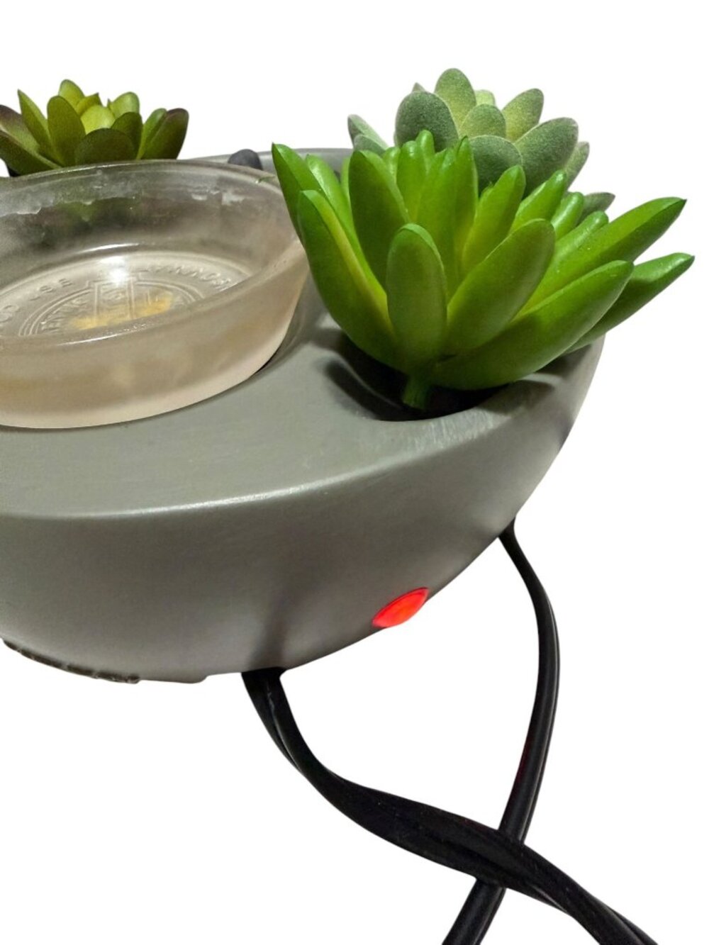 Little Garden Scentsy Wax Warmer w/ Box Succulents Pebbles Spring Summer Works - Picture 4 of 12